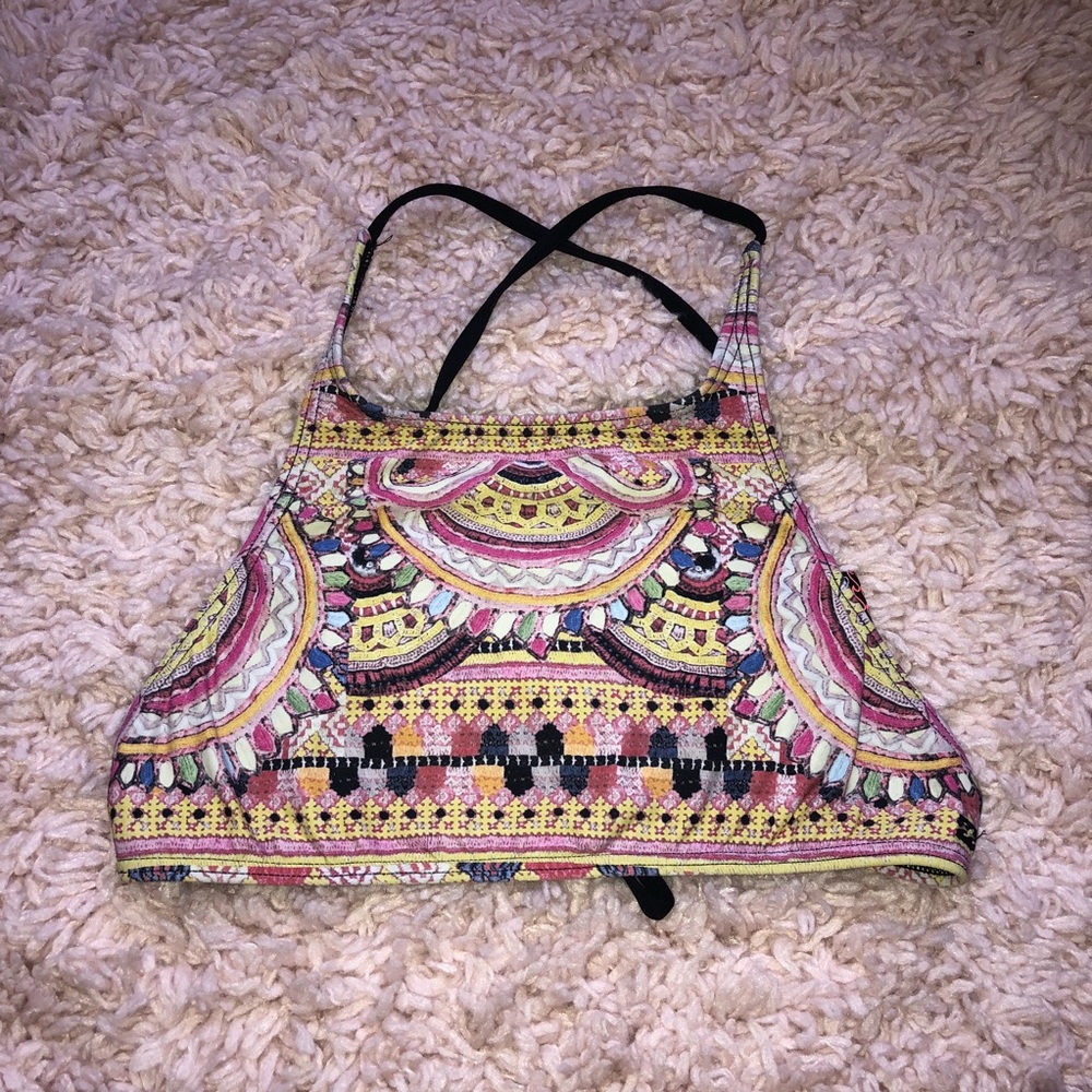 High neck bikini top